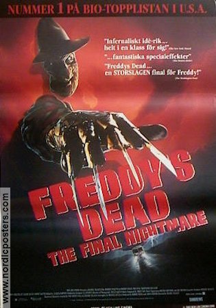 Freddy´s Dead the Final Nightmare 1991 movie poster Robert Englund Find more: Freddy Krueger Find more: Elm Street