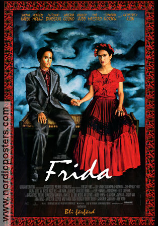 Frida 2002 movie poster Salma Hayek Alfred Molina Julie Taymor Find more: Frida Kahlo Artistic posters