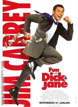 Fun With Dick and Jane 2005 movie poster Jim Carrey Tea Leoni Dean Parisot Money