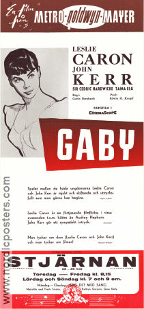 Gaby 1956 poster Leslie Caron John Kerr Cedric Hardwicke Curtis Bernhardt