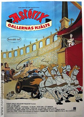 Gallernas hjälte 1987 movie poster Asterix Animation From comics