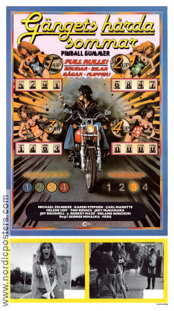 Pinball Summer 1980 movie poster Michael Zelniker George Mihalka Motorcycles School