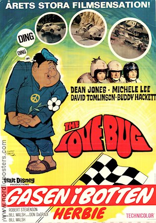 The Love Bug 1969 poster Dean Jones Robert Stevenson