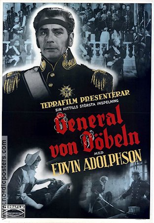 General von Döbeln 1942 movie poster Edvin Adolphson Poul Reumert Eva Henning Olof Molander