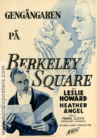 Berkeley Square 1933 movie poster Leslie Howard Heather Angel Frank Lloyd