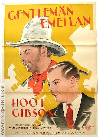Smilin´ Guns 1929 movie poster Hoot Gibson Eric Rohman art