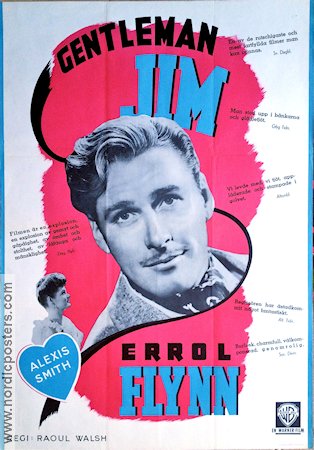 Gentleman Jim 1943 movie poster Errol Flynn Alexis Smith Boxing