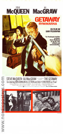 The Getaway 1972 poster Steve McQueen Ali MacGraw Ben Johnson Sam Peckinpah