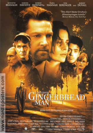 The Gingerbread Man 1998 movie poster Kenneth Branagh Embeth Davidtz Robert Downey Jr Robert Altman