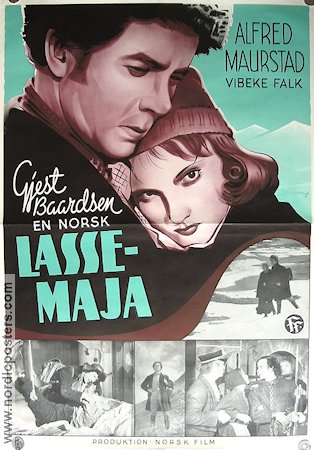 Gjest Baardsen 1940 movie poster Alfred Maurstad Vibeke Falk Norway Mountains Eric Rohman art
