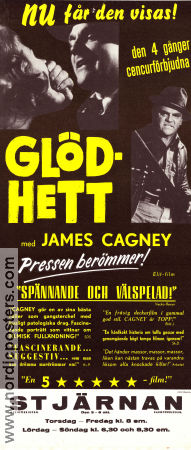 Glödhett 1949 poster James Cagney Virginia Mayo Edmond O´Brien Raoul Walsh