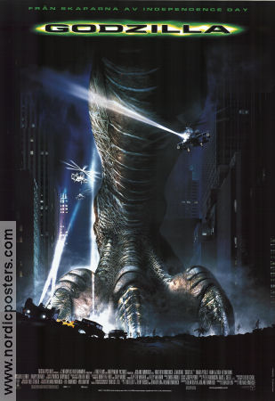 Godzilla 1998 poster Matthew Broderick Roland Emmerich