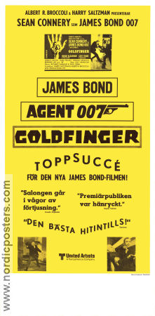 Goldfinger 1964 poster Sean Connery Guy Hamilton
