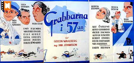 Grabbarna i 57:an 1935 movie poster Julia Caesar Sten Lindgren Britta Brunius Thyra Dörum Tord Bernheim
