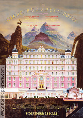 The Grand Budapest Hotel 2014 poster Ralph Fiennes Wes Anderson