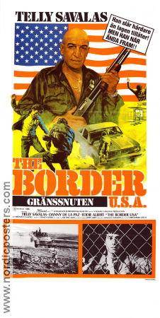 The Border 1982 movie poster Telly Savalas Danny DeLa Paz Eddie Albert Christopher Leitch Police and thieves