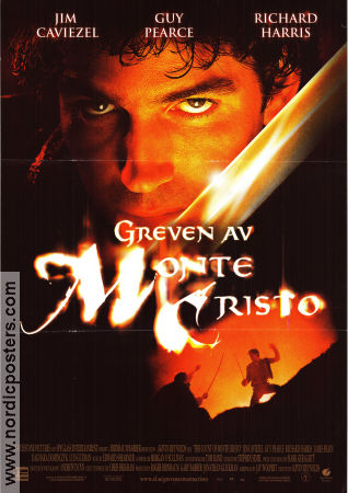 The Count of Monte Cristo 2002 movie poster Jim Caviezel Guy Pearce Christopher Adamson Kevin Reynolds