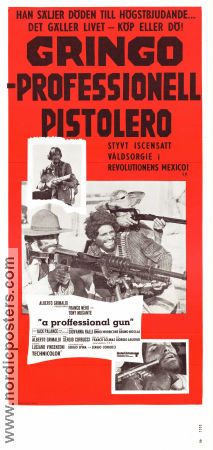 Gringo professionell pistolero 1968 poster Franco Nero Tony Musante Franco Giacobini Sergio Corbucci