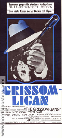 The Grissom Gang 1971 movie poster Kim Darby Scott Wilson Tony Musante Robert Aldrich Writer: James Hadley Chase