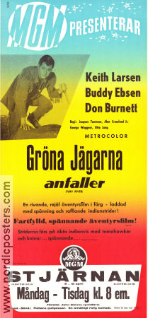 Gröna jägarna anfaller 1961 poster Keith Larsen Buddy Ebsen Don Burnett Jacques Tourneur