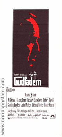 Gudfadern 1972 poster Marlon Brando Al Pacino James Caan Francis Ford Coppola Maffia