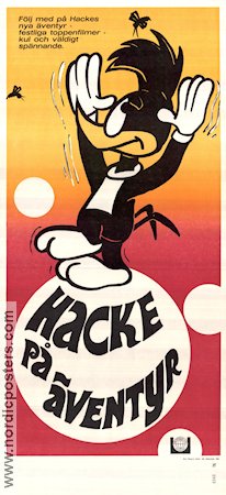 Hacke på äventyr 1968 movie poster Hacke Hackspett Woody Woodpecker Walter Lantz Animation