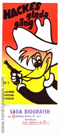 Hackes glada gäng 1977 movie poster Hacke Hackspett Woody Woodpecker Walter Lantz Animation From comics