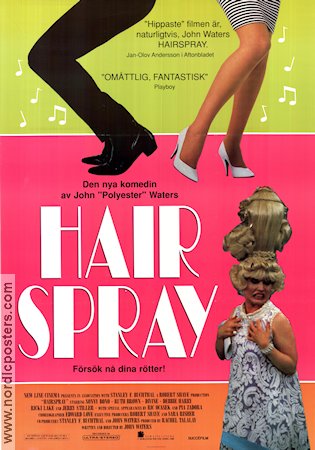 Hairspray 1988 movie poster Sonny Bono Divine Debbie Harry Ricki Lake John Waters Dance Cult movies