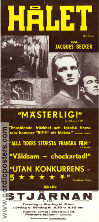 Hålet 1960 poster André Bervil Jean Keraudy Michel Constantin Jacques Becker