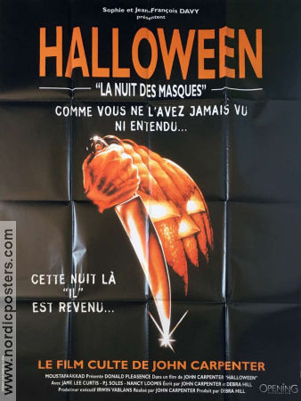 Halloween 1978 poster Donald Pleasence Jamie Lee Curtis Tony Moran John Carpenter Vapen