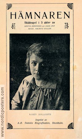 Hämnaren 1915 poster Karin Molander Mauritz Stiller