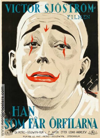 He Who Gets Slapped 1924 movie poster Lon Chaney Norma Shearer John Gilbert Victor Sjöström Eric Rohman art Circus