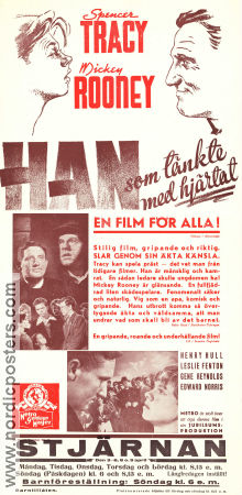 Han som tänkte med hjärtat 1938 poster Spencer Tracy Mickey Rooney Henry Hill Norman Taurog Skepp och båtar