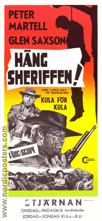 Häng sheriffen 1968 poster Peter Martell Manuel Serrano Luisa Baratto Alberto Cardone