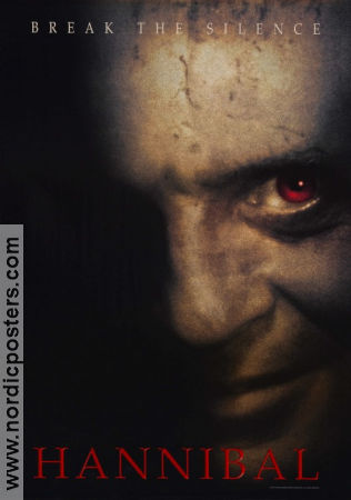 Hannibal 2001 movie poster Anthony Hopkins Julianne Moore Ridley Scott Find more: Hannibal Lecter
