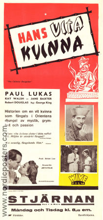 Hans vita kvinna 1940 poster Paul Lukas Kay Walsh Jane Baxter George King Asien