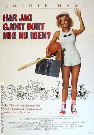 Protocol 1984 poster Goldie Hawn Herbert Ross