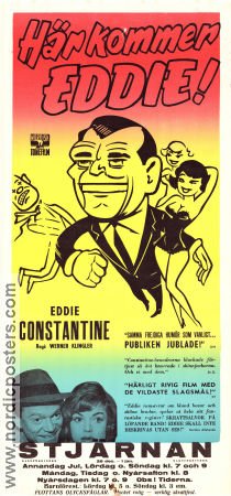 Här kommer Eddie 1958 poster Eddie Constantine Günther Lüders Maria Sebaldt Werner Klingler