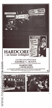 Hardcore 1979 poster George C Scott Peter Boyle Season Hubley Paul Schrader