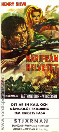 Härifrån till helvetet 1969 poster Henry Silva Luigi Casellato Riccardo Salvino Maurizio Lucidi Krig