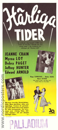 Härliga tider 1952 poster Jeanne Crain Myrna Loy Debra Paget Henry Levin