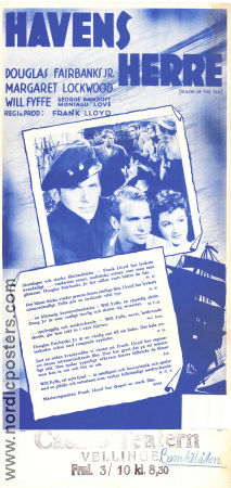 Rulers of the Sea 1939 movie poster Douglas Fairbanks Jr Margaret Lockwood Will Fyffe Frank Lloyd Ships and navy
