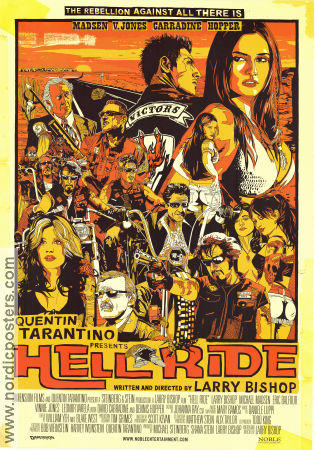 Hell Ride 2008 poster Dennis Hopper Michael Madsen Julia Jones David Carradine Larry Bishop Motorcycles