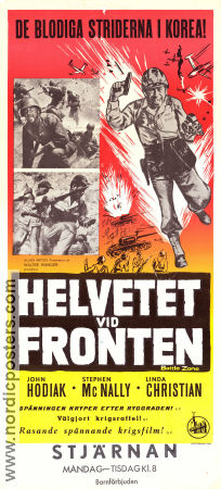 Helvetet vid fronten 1952 poster John Hodiak Linda Christian Stephen McNally Lesley Selander