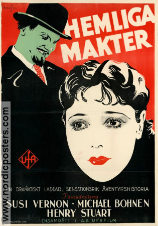 Die geheime Macht 1928 movie poster Michael Bohnen Suzy Vernon Erich Waschneck