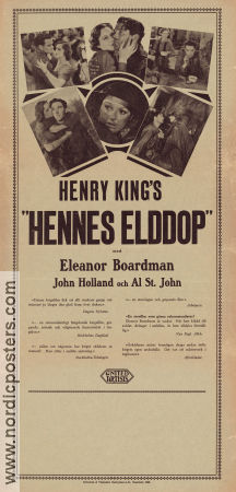 Hennes elddop 1929 poster Eleanor Boardman John Holland Edmund Burns Henry King