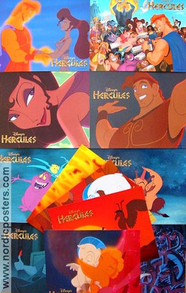 Hercules 1997 lobby card set Animation