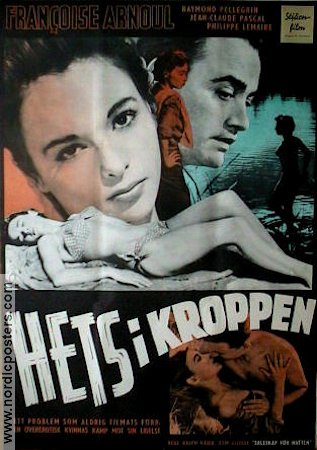 La rage au corps 1954 movie poster Francoise Arnoul