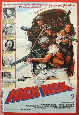 High Risk 1982 movie poster James Brolin James Coburn