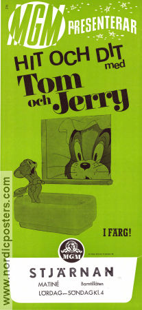 Hit och dit med Tom och Jerry 1969 poster Tom and Jerry Animerat